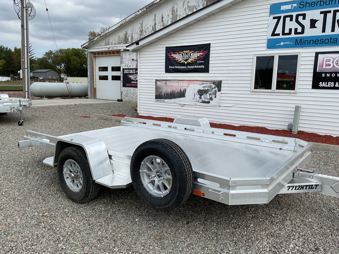 New 2026 Aluma 7712H-TILT Utility Trailer