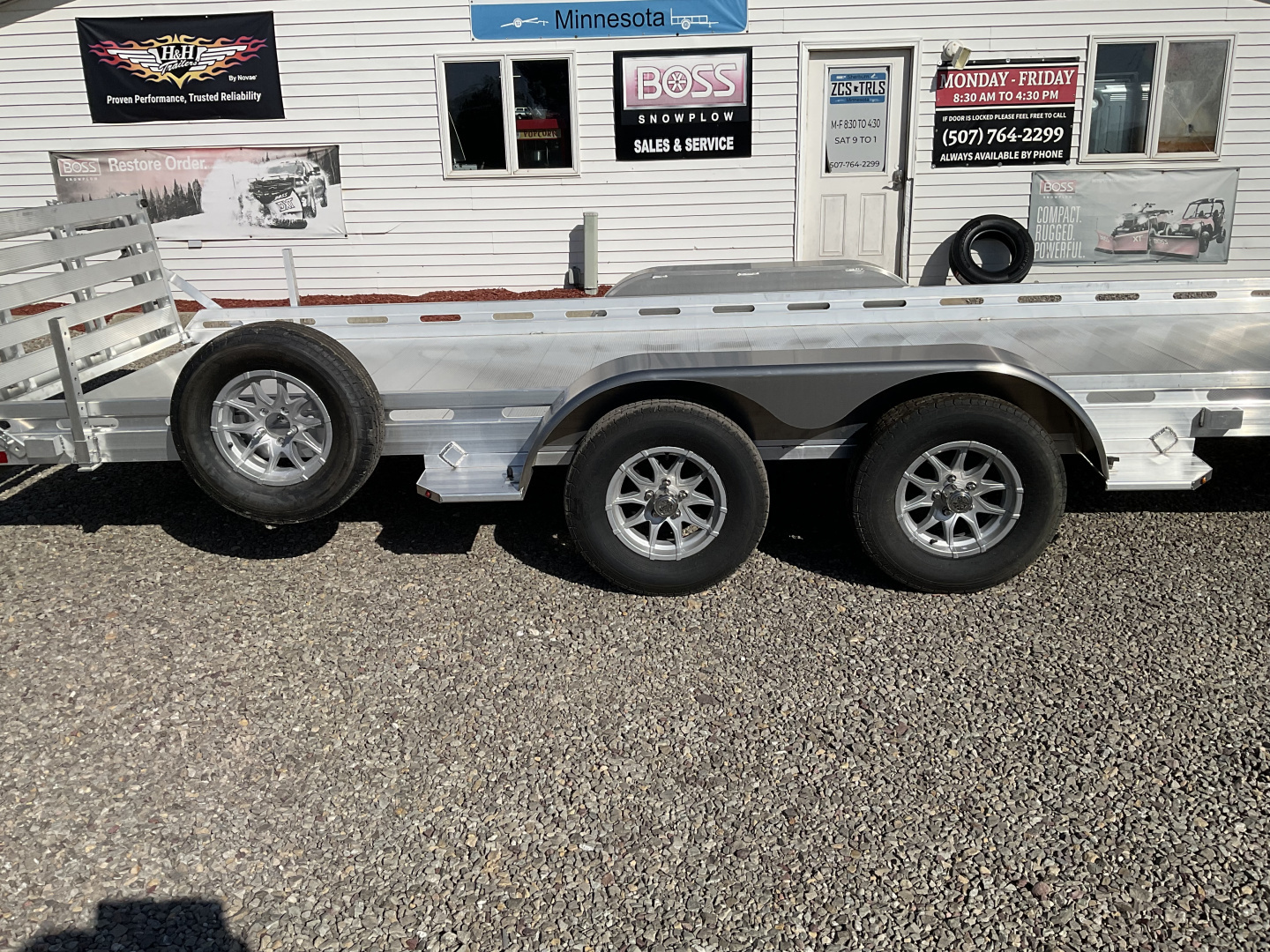 New 2026 Aluma 7824-BT Landscape Trailer