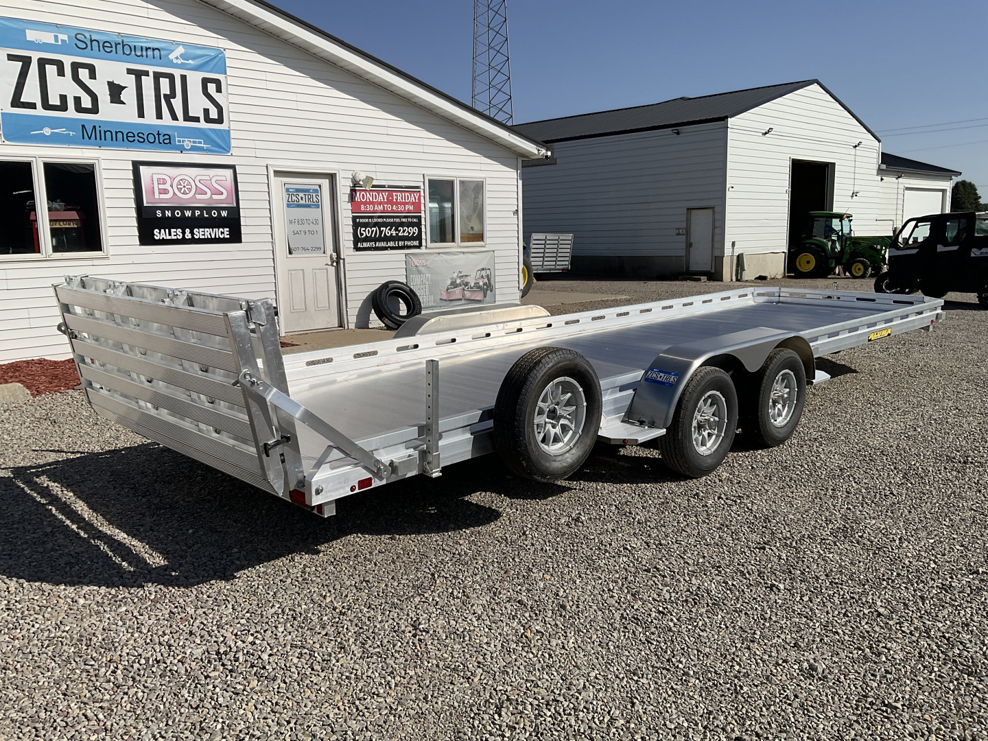 New 2026 Aluma 7824-BT Landscape Trailer