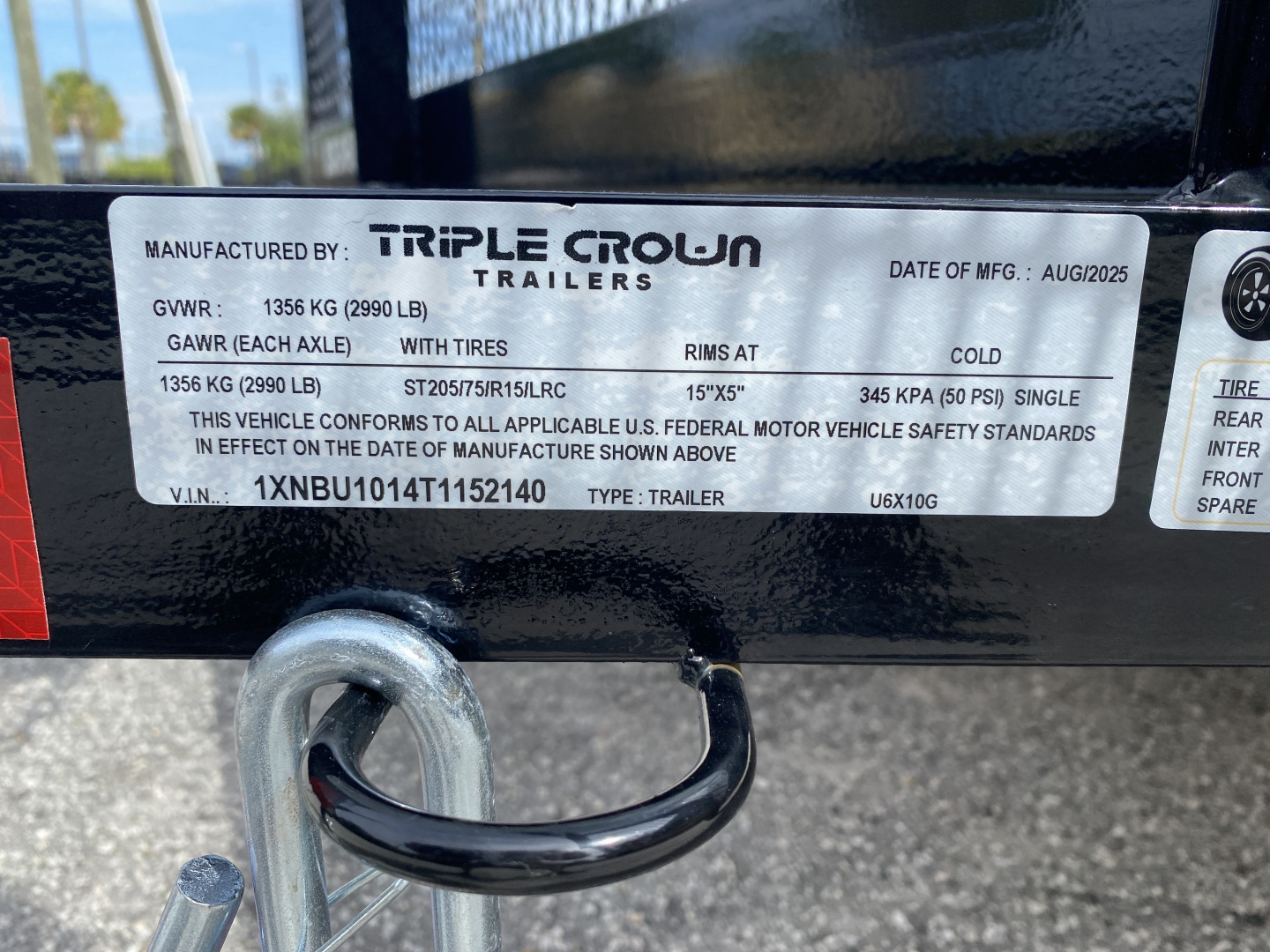 New 2026 6X10 Triple Crown Utility Trailer