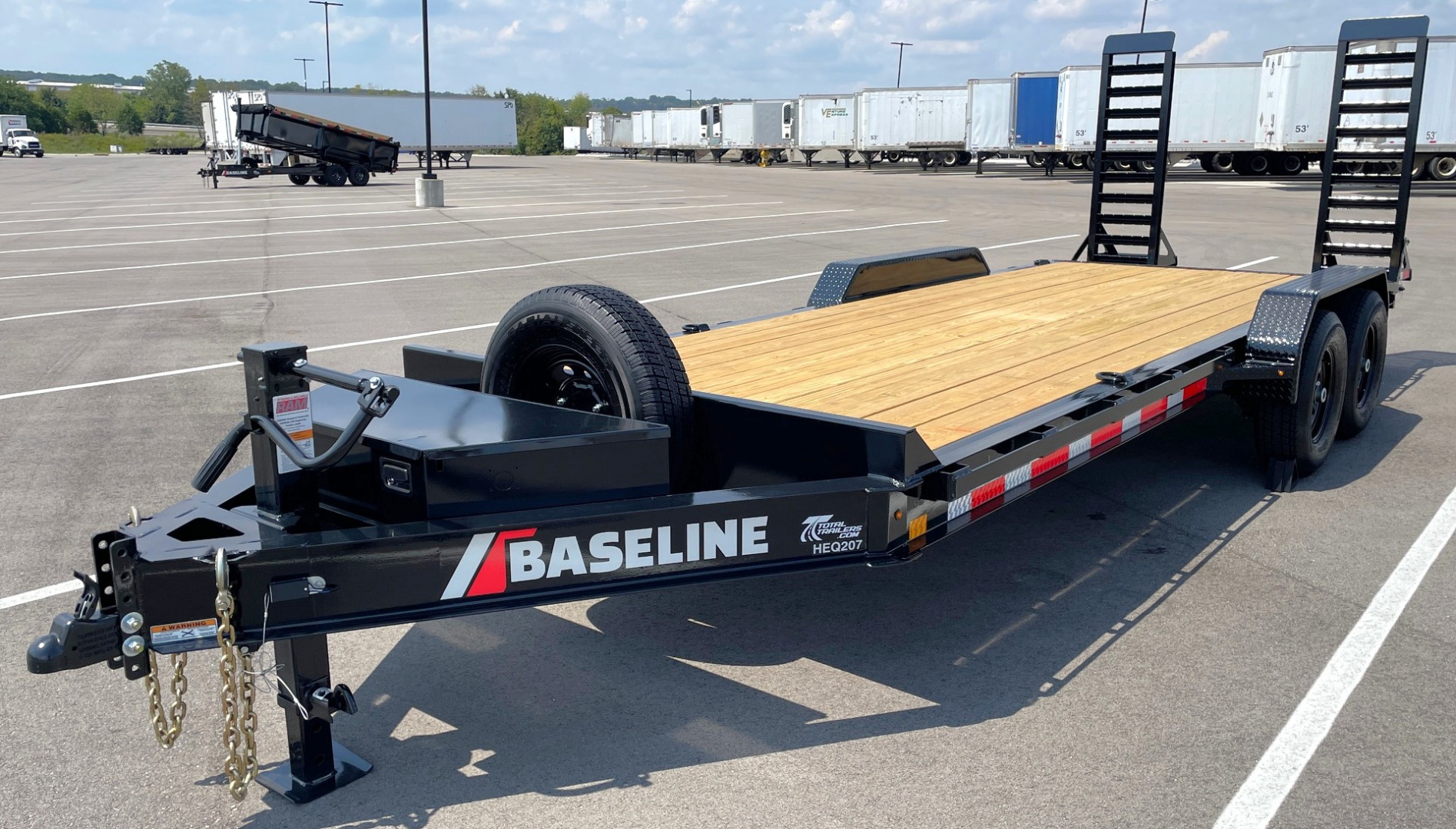 New Diamond C Baseline 20' Equipment Trailer 14,000LB, Spare Tire, Tool Box