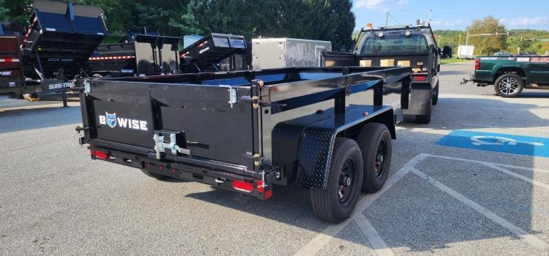 New 6 x 12 BWISE Low Pro Dump Trailer 10k