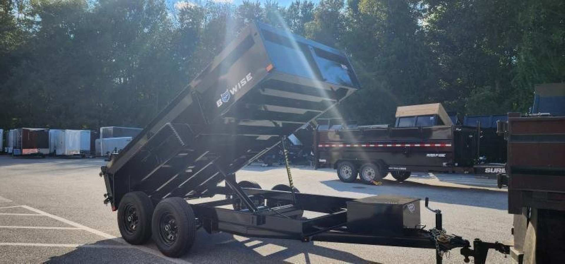 New 6 x 12 BWISE Low Pro Dump Trailer 10k
