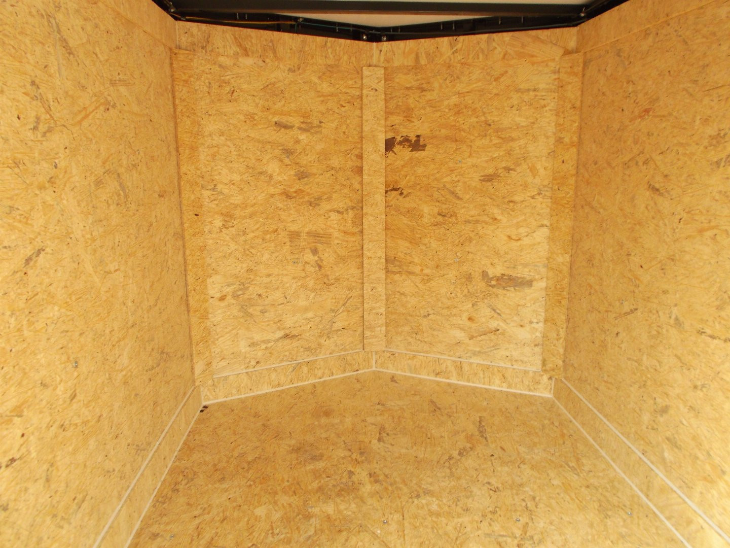 New 2026 Covered Wagon Trailers 4x6 Single Axle Cargo Trailer / Enclosed Trailer / LEDs / .030 Black Semi-Screwless Exterior / Bed Lined Frame and Tongue