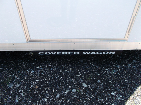 New 2026 Covered Wagon Trailers 8.5x20 Cargo / Enclosed Trailer / 7'6" Interior Height / Extra Wide Ramp / 5200# Axles / .030 White Semi-Screwless Exterior / 48" RV Side Door / 60" Triple Tube Tongue