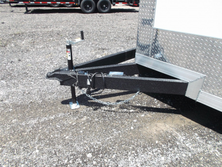 New 2026 Covered Wagon Trailers 8.5x20 Cargo / Enclosed Trailer / 7'6" Interior Height / Extra Wide Ramp / 5200# Axles / .030 White Semi-Screwless Exterior / 48" RV Side Door / 60" Triple Tube Tongue