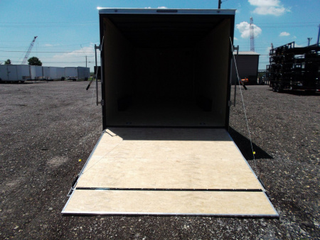 New 2026 Covered Wagon Trailers 8.5x20 Cargo / Enclosed Trailer / 7'6" Interior Height / Extra Wide Ramp / 5200# Axles / .030 White Semi-Screwless Exterior / 48" RV Side Door / 60" Triple Tube Tongue