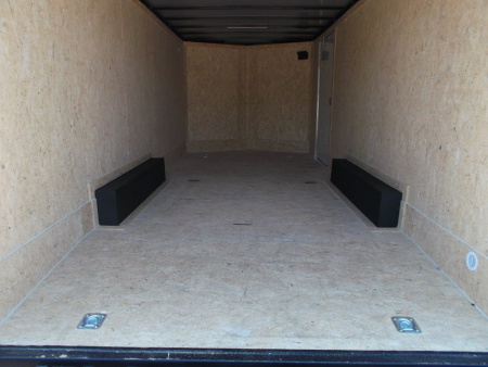 New 2026 Covered Wagon Trailers 8.5x20 Cargo / Enclosed Trailer / 7'6" Interior Height / Extra Wide Ramp / 5200# Axles / .030 White Semi-Screwless Exterior / 48" RV Side Door / 60" Triple Tube Tongue