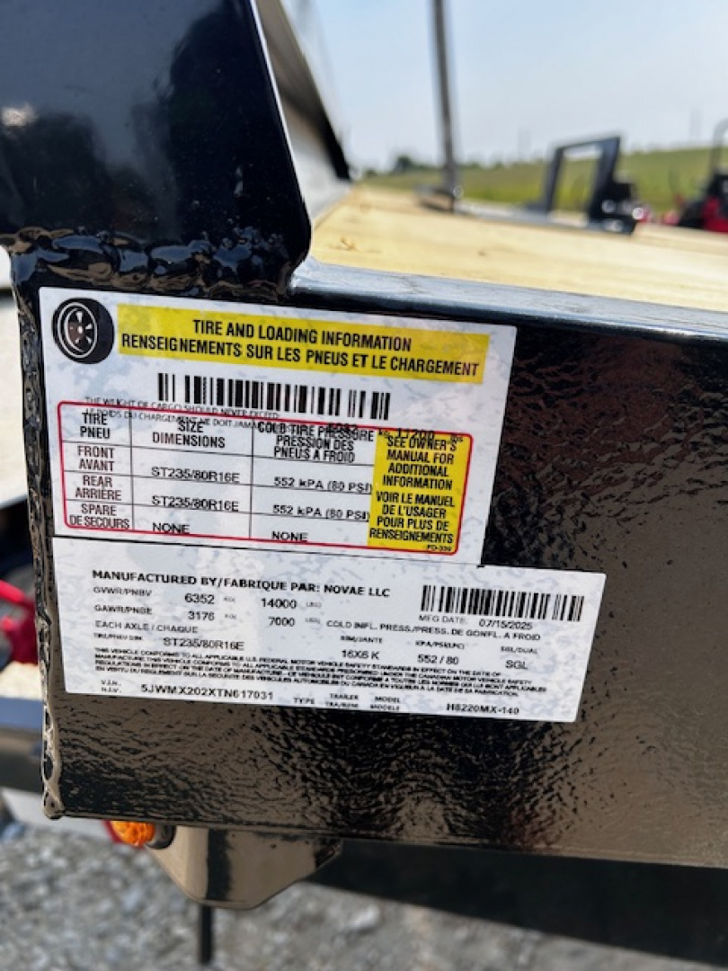 New 2026 H&H Trailers 82X20 14K SPEEDLOADER TILT Equipment Trailer