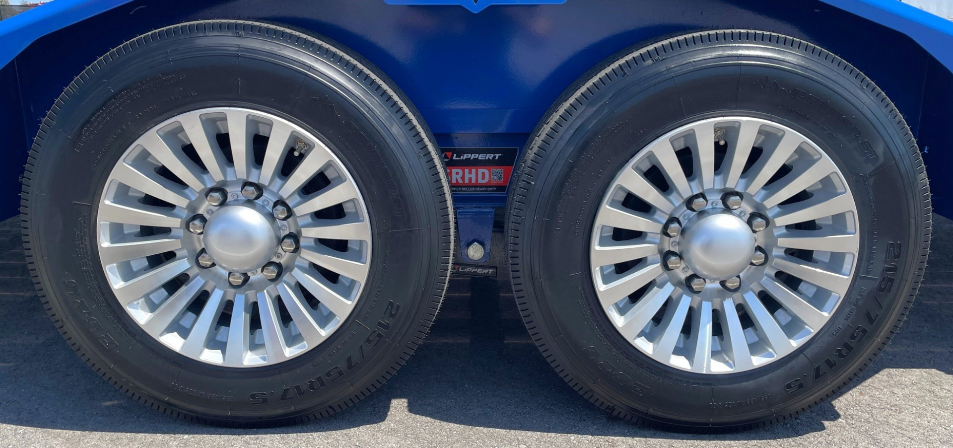 New Diamond C 20' LPX 208 Equipment Trailer: Aluminum Deck and Wheels, 18K GVWR, Spare, Dynamic Blue