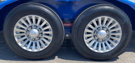 New Diamond C 20' LPX 208 Equipment Trailer: Aluminum Deck and Wheels, 18K GVWR, Spare, Dynamic Blue