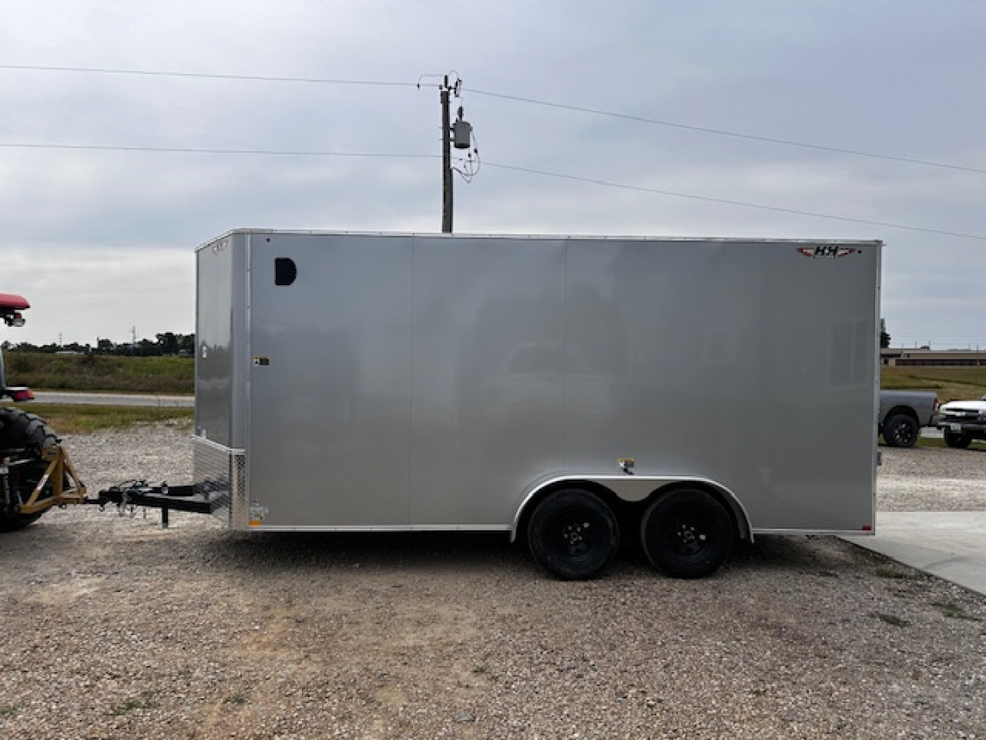 New 2026 H&H Trailers 7X16 7' INTERIOR RAMP DOOR Cargo / Enclosed Trailer