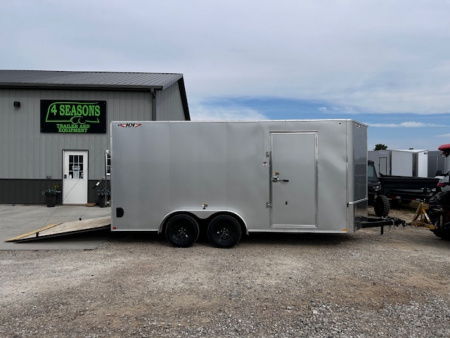 New 2026 H&H Trailers 7X16 7' INTERIOR RAMP DOOR Cargo / Enclosed Trailer