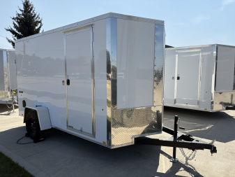 New 2025 IMPACT TRAILERS 6'X12' WHITE QUAKE CARGO Cargo / Enclosed Trailer