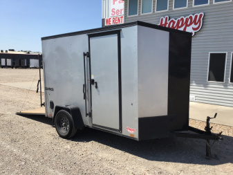 Used 2023 Compass 6'x10' Enclosed Trailer- Indigo