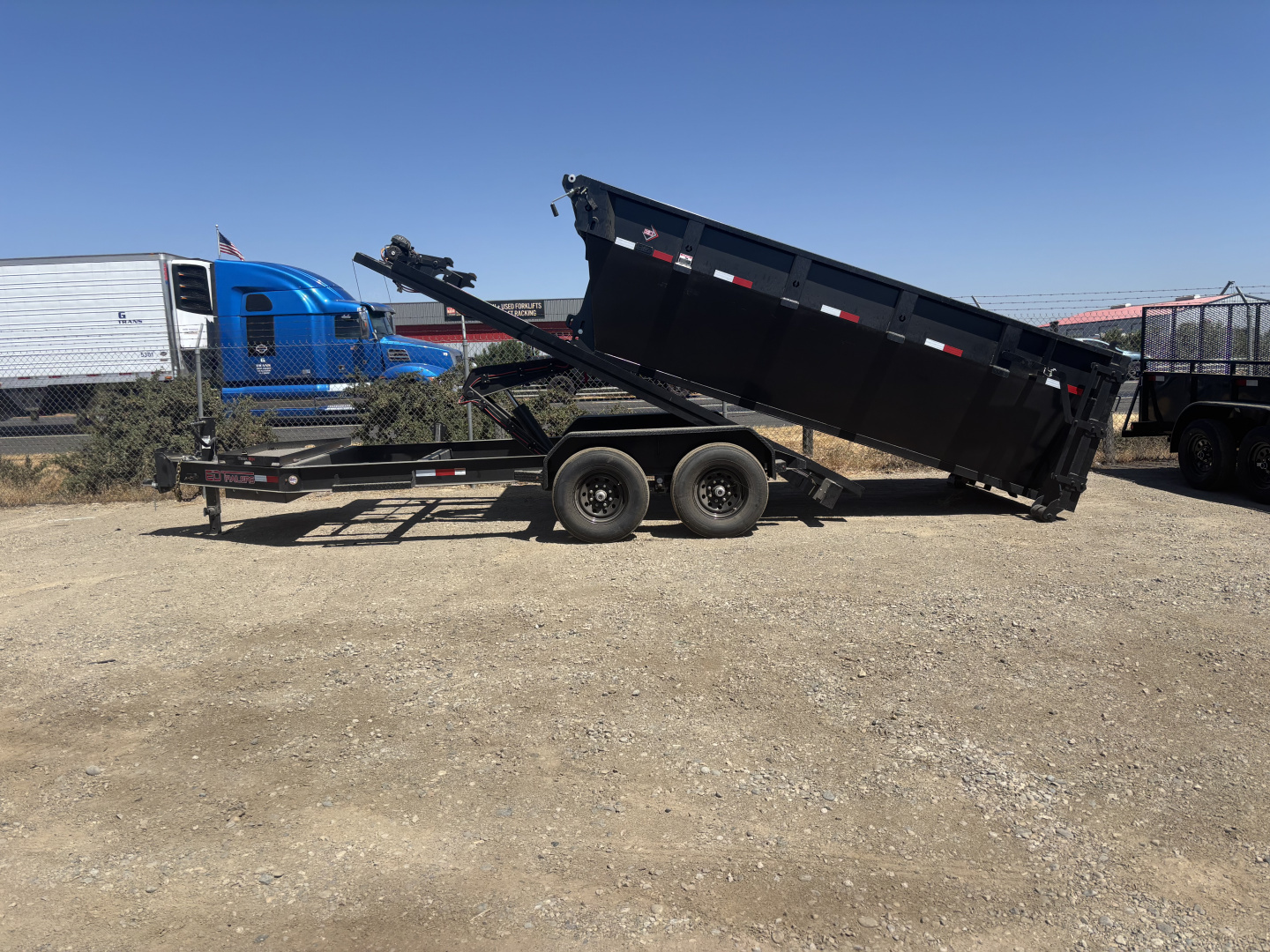 New 2023 ED 7'x14'x4' Roll Off Dump Trailer 14k