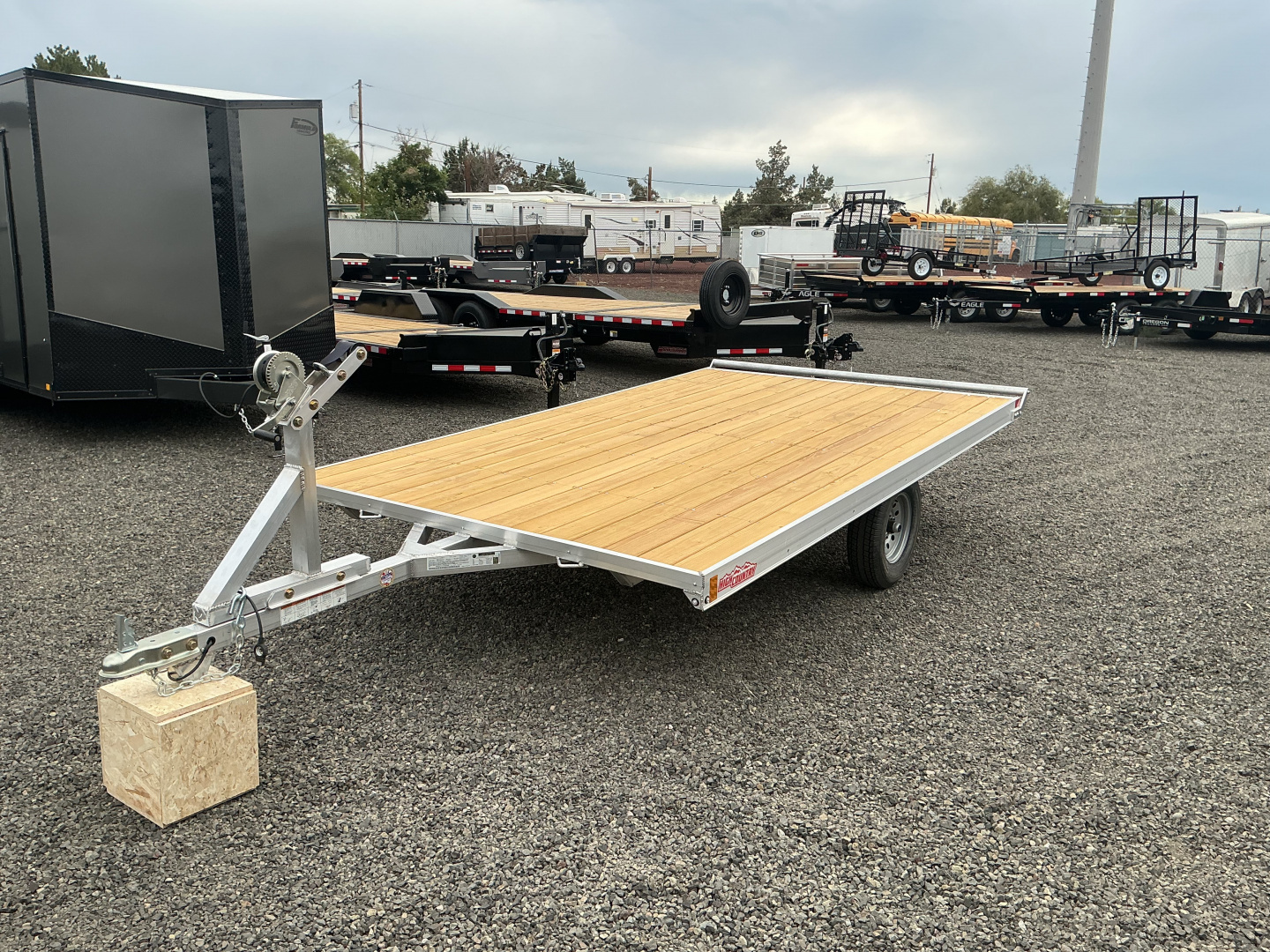 New 2026 ALCOM 2.2K Raft Trailer Aluminum w/ Manual Winch