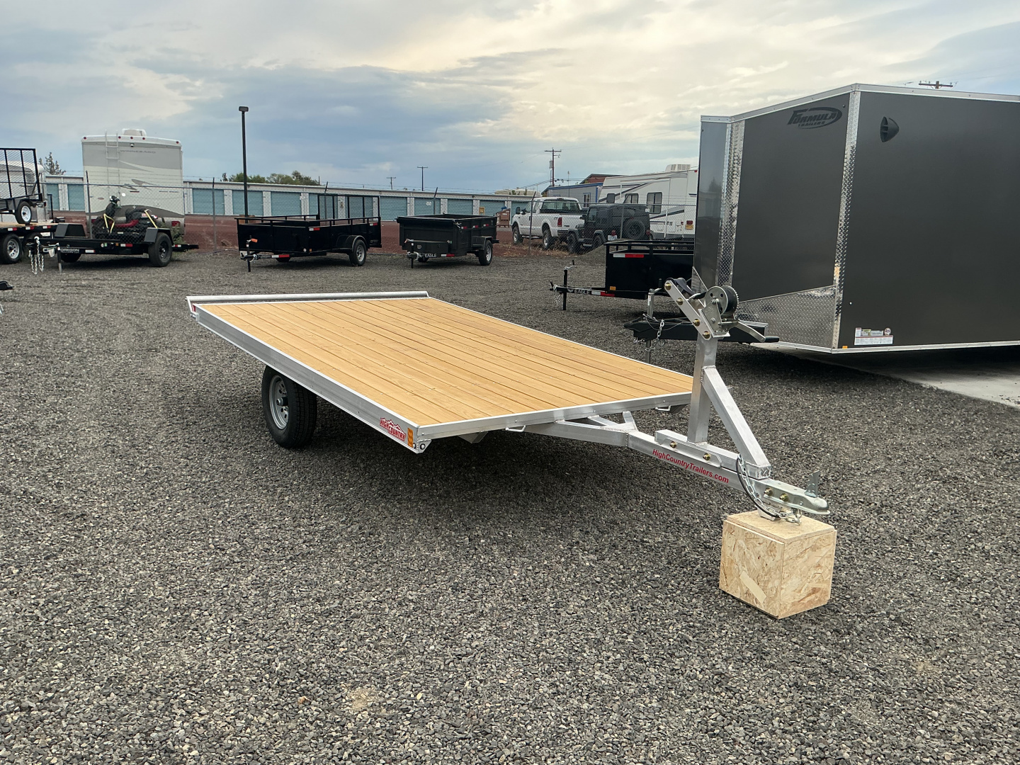 New 2026 ALCOM 2.2K Raft Trailer Aluminum w/ Manual Winch