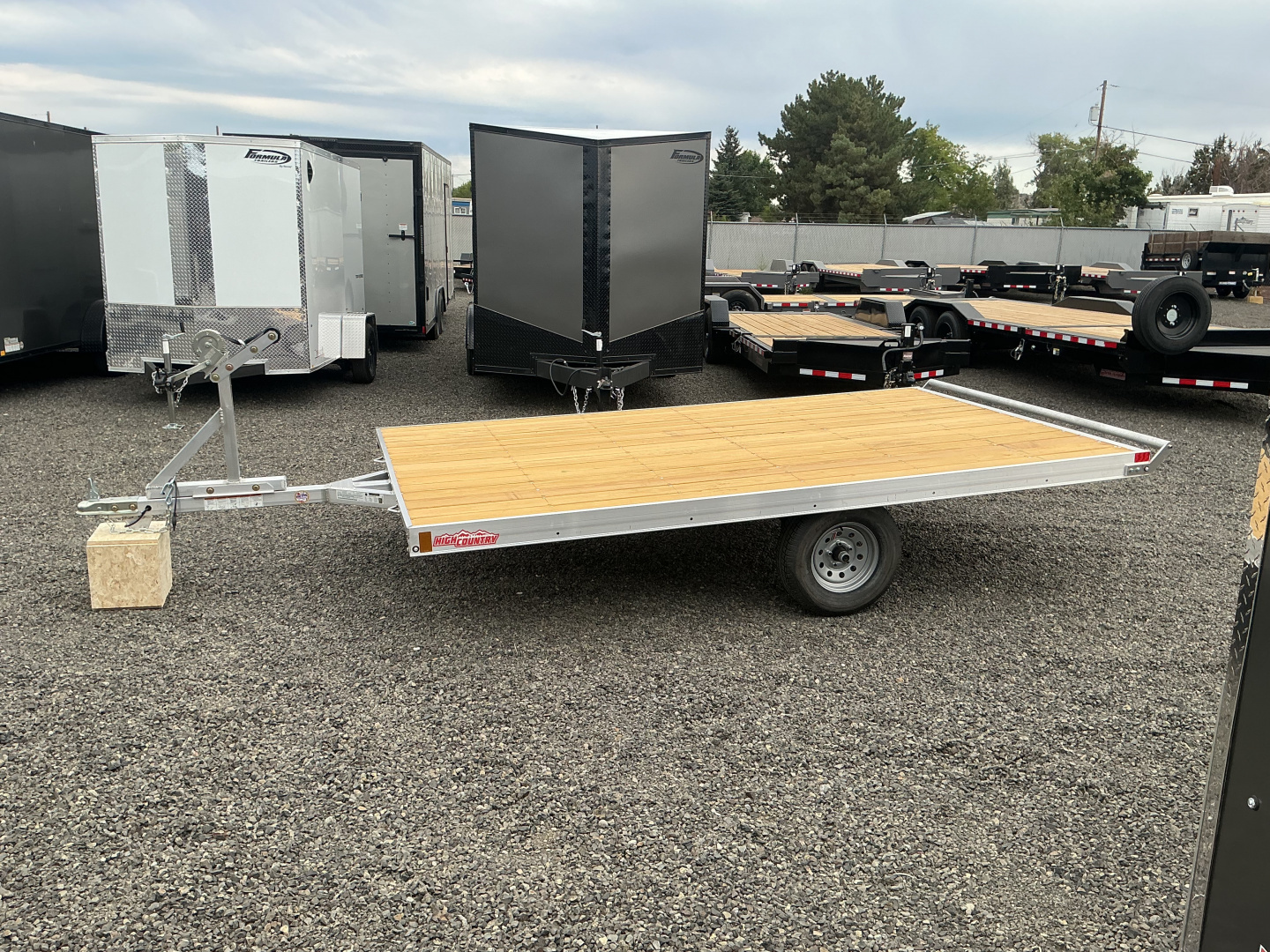 New 2026 ALCOM 2.2K Raft Trailer Aluminum w/ Manual Winch