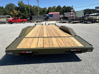 New 2025 10K 102X20 WOOD FLOOR CAR HAULER WITH WINCH PLATE AND BATTERY BOX