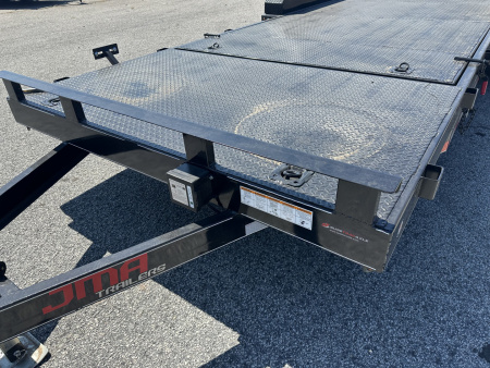 New 2025 22FT 10K MANUAL TILT STEEL FLOOR CAR HAULER WITH REMOVABLE/FOLD OVER FENDER