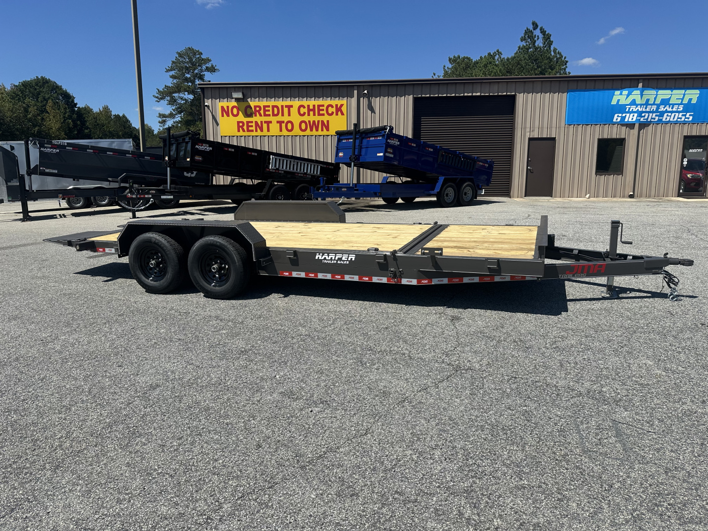 New 2025 20FT 10K MANUAL TILT FLOOR CAR HAULER