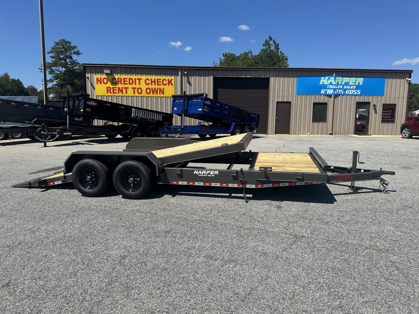 New 2025 20FT 10K MANUAL TILT FLOOR CAR HAULER