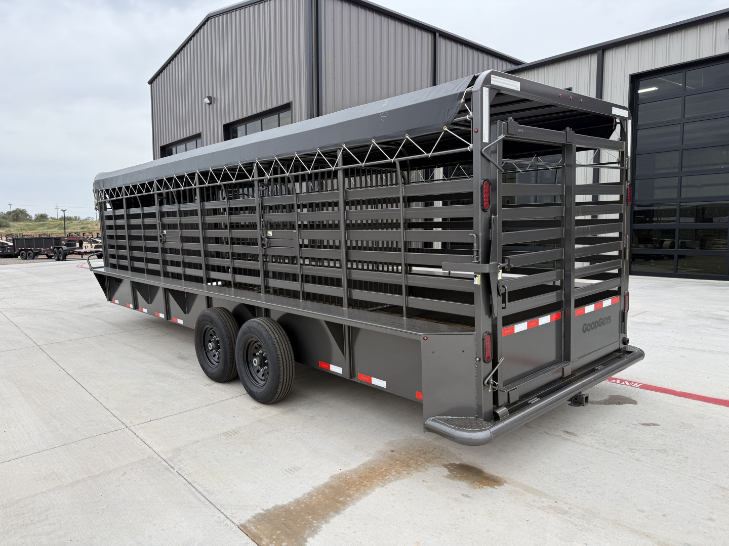 New 2026 Good Guys 6'8"x24' GN Bar Top Livestock Trailer - BTL