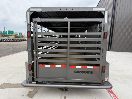 New 2026 Good Guys 6'8"x24' GN Bar Top Livestock Trailer - BTL