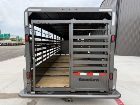 New 2026 Good Guys 6'8"x24' GN Bar Top Livestock Trailer - BTL