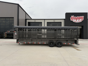 New 2026 Good Guys 6'8 x24' GN Bar Top Livestock Trailer - BTL