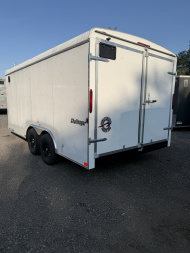 New 2026 Homesteader 8x16 - WHITE - SWING DOORS - 5.2K AXLES - POLYCOR UPG.