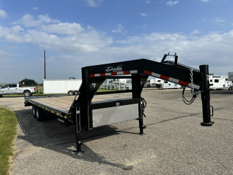 New 2026 Delta Mfg 25'X8'6" 27GN Flatbed Trailer
