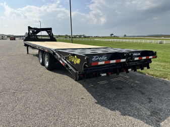 New 2026 Delta Mfg 25'X8'6" 27GN Flatbed Trailer