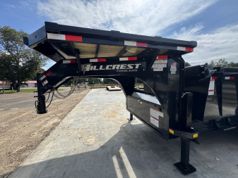 New 2026 Hillcrest Trailers 7x16 21k Gooseneck Dump Trailer