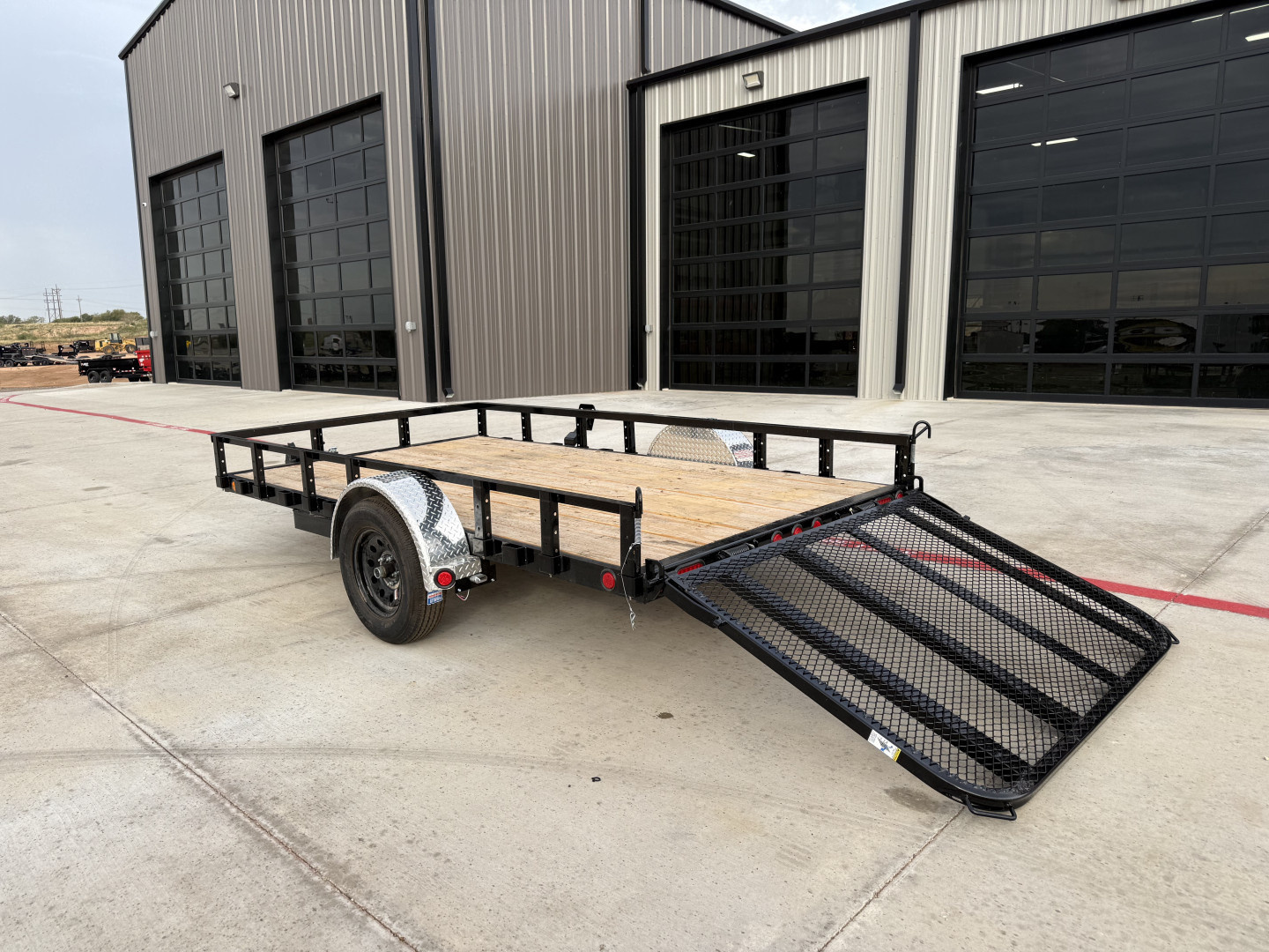 New 2026 PJ 77"x12' Single Axle Utility Trailer - U7
