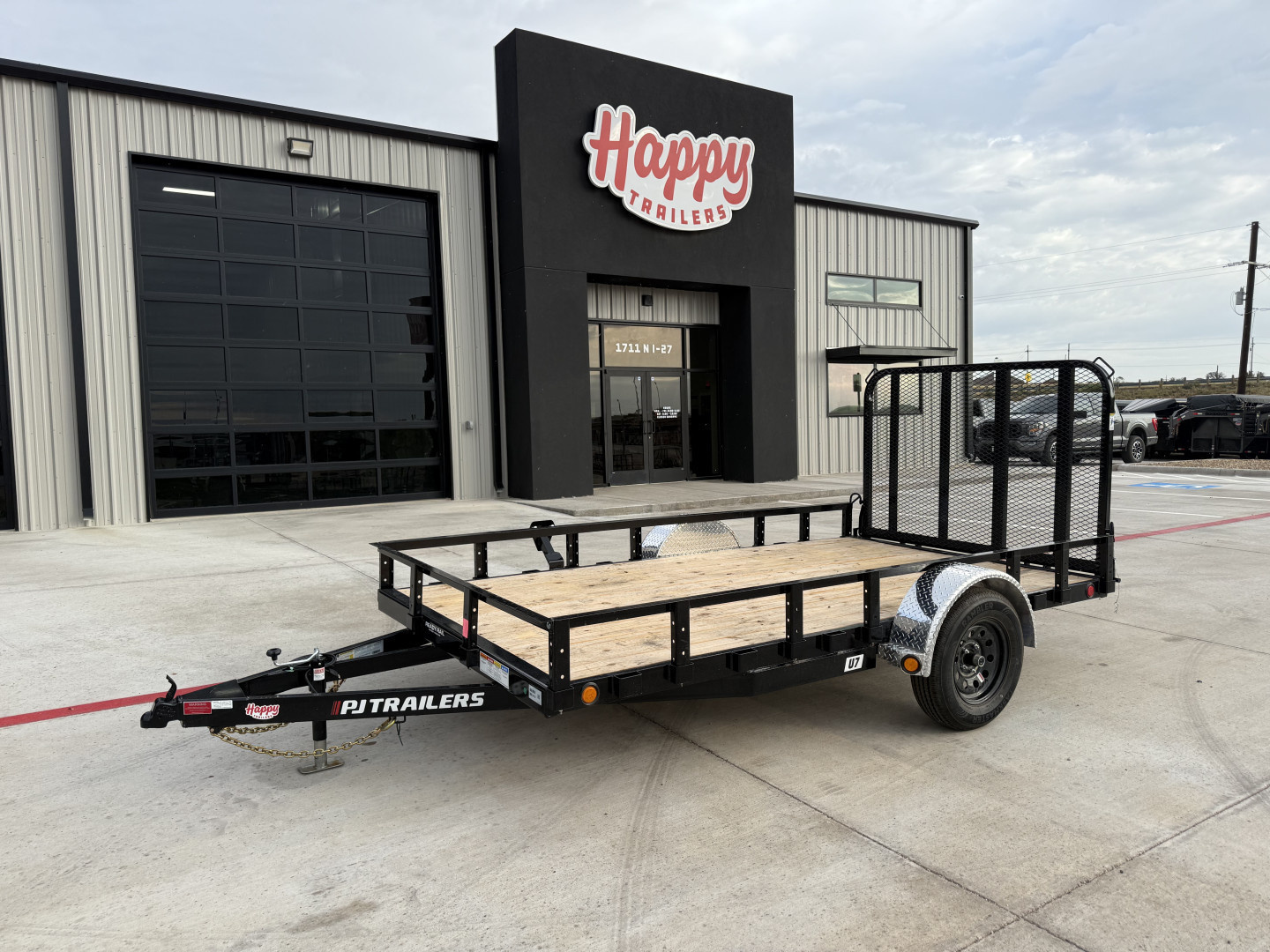 New 2026 PJ 77"x12' Single Axle Utility Trailer - U7