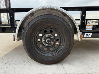 New 2026 PJ 77"x12' Single Axle Utility Trailer - U7