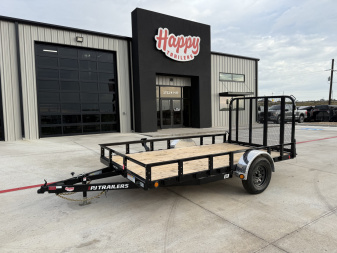 New 2026 PJ 77"x12' Single Axle Utility Trailer - U7