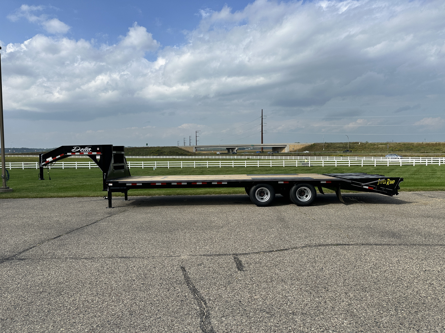 New 2026 Delta Mfg 28'x8'6" 210GN Flatbed Trailer