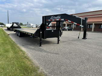 New 2026 Delta Mfg 28'x8'6" 210GN Flatbed Trailer