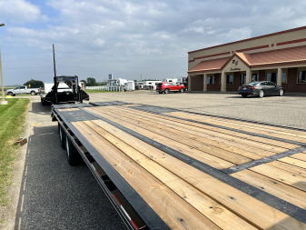 New 2026 Delta Mfg 28'x8'6" 210GN Flatbed Trailer