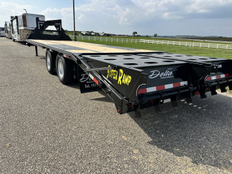 New 2026 Delta Mfg 28'x8'6" 210GN Flatbed Trailer