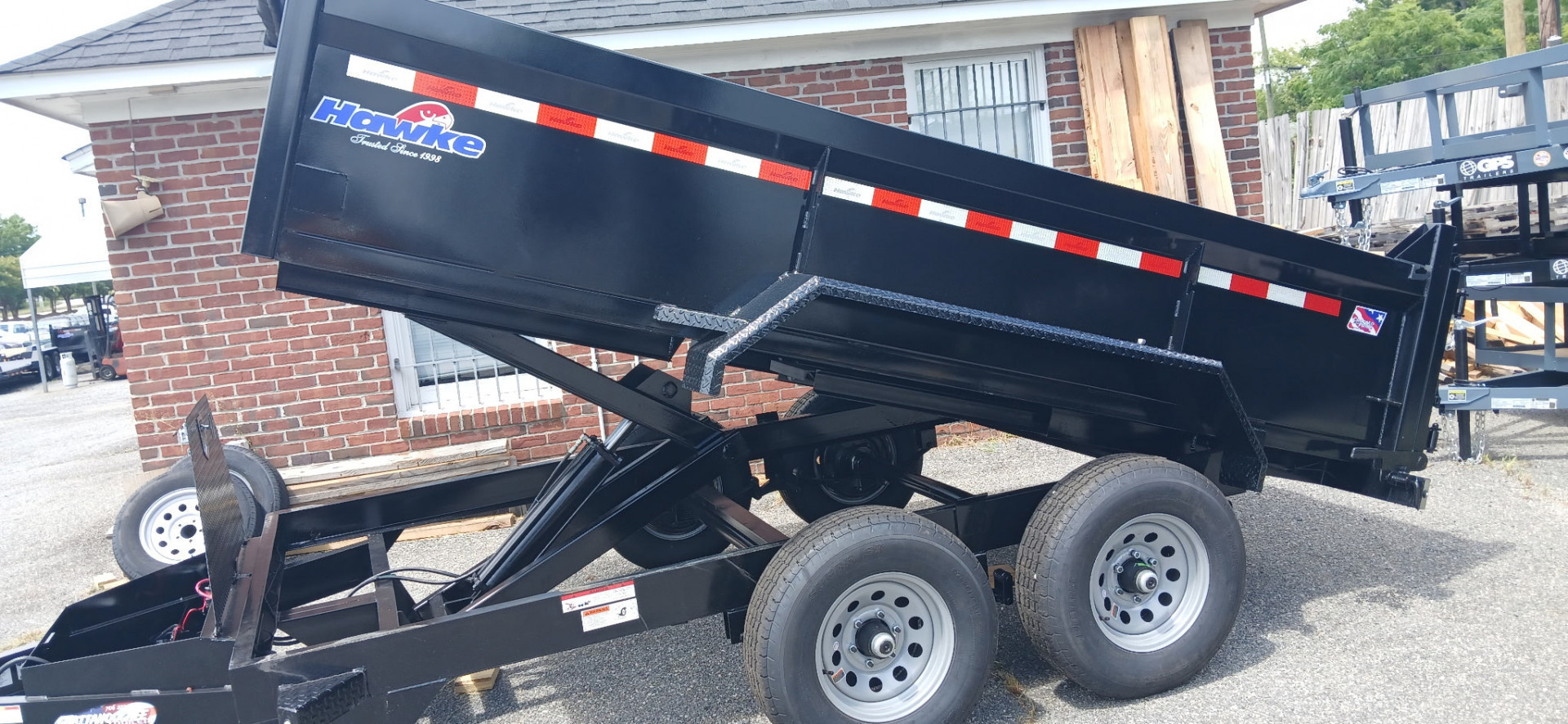 New 2026 Hawke Trailers 6X12TA 10K Low Profile Scissor Dump Trailer