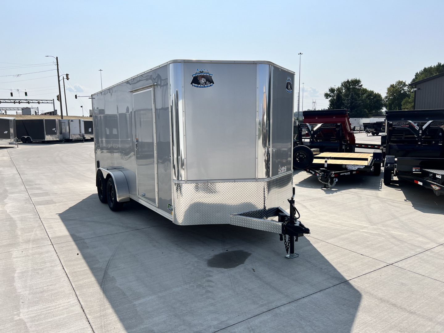 New NEW 2027 Bighorn R&M 7x16 + 2’V SUPERIOR QUALITY Rear Ramp Enclosed Cargo Trailer 5017
