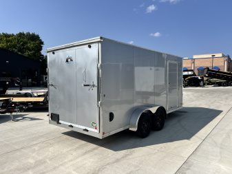 New NEW 2027 Bighorn R&M 7x16 + 2’V SUPERIOR QUALITY Rear Ramp Enclosed Cargo Trailer 5017