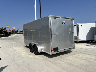 New NEW 2027 Bighorn R&M 7x16 + 2’V SUPERIOR QUALITY Rear Ramp Enclosed Cargo Trailer 5017