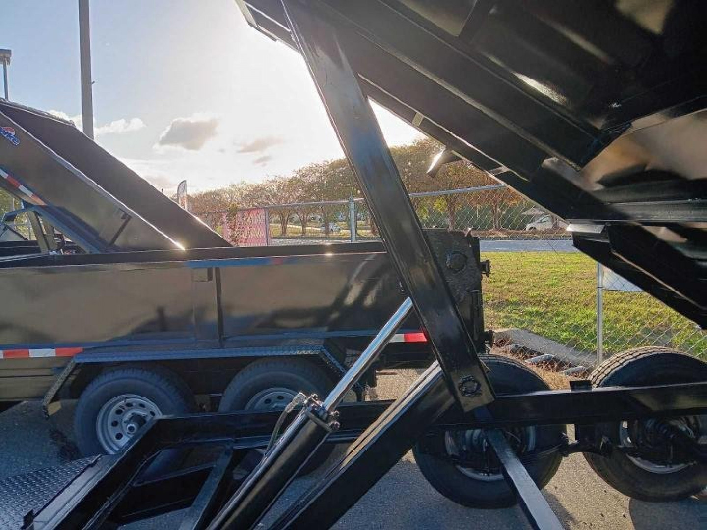 New 2026 Hawke Trailers 7X12TA 12K Low Profile Scissor Dump Trailer