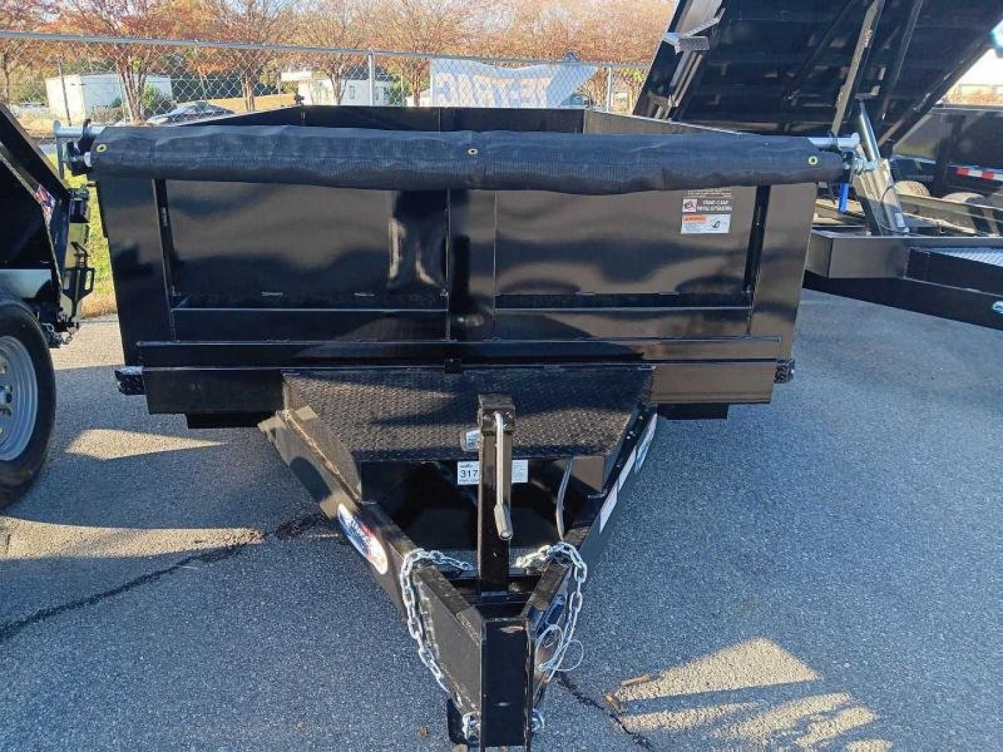 New 2026 Hawke Trailers 7X12TA 12K Low Profile Scissor Dump Trailer