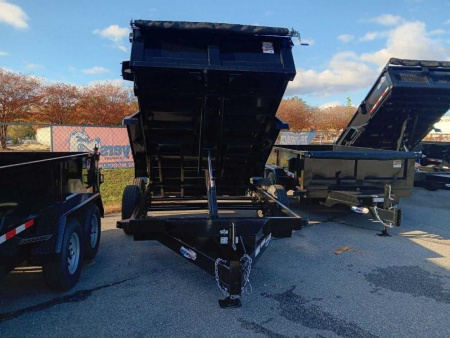 New 2026 Hawke Trailers 7X12TA 12K Low Profile Scissor Dump Trailer